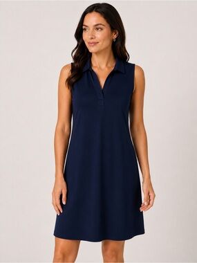 LOFT Lou & Grey Polo Split Neck Dress